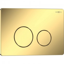 MEXEN - Tex 06 splachovací tlačítko, zlatá szampański lesklá (6106-08)