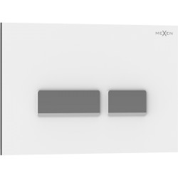 MEXEN - Tex 07 splachovací tlačítko, bílá (6107-01)