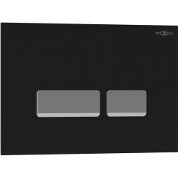 MEXEN - Tex 07 splachovací tlačítko, černá (6107-02)