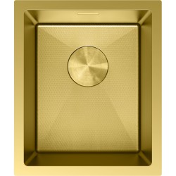 MEXEN - Trixo ocelový dřez 1-bowl 370 x 440 mm, zlatá HC (6412371000-55HC)