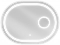 MEXEN - Umba zrcadlo s osvětlením s kosmetickým zrcátkem 100 x 80, LED 600 (9822-100-080-611-00)