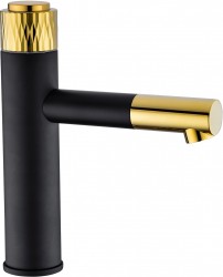 MEXEN - Umyvadlová baterie Diamond, černá/zlato (71500-75)