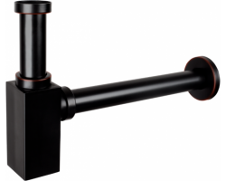 MEXEN - Umyvadlový sifon hranatý, stará černá (79960-79)