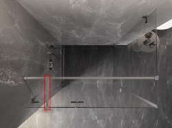 MEXEN - UNI spojka držáku 20 cm 1 ks nikl kartáčovaná (830-11-97)