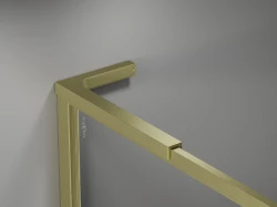 MEXEN - Universální vzpěra tvaru L 10mm, 8F mm, 10Fmm  pro sklo L/P, broušené zlato (800-07-55)