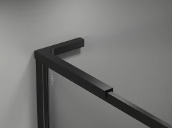 MEXEN - Universální vzpěra tvaru L 10mm, 8F mm, 10Fmm  pro sklo L/P, černá (800-07-70)