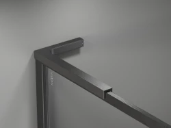 MEXEN - Universální vzpěra tvaru L 10mm, 8F mm, 10Fmm  pro sklo L/P, grafit kartáčovaná (800-07-66)