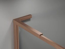 MEXEN - Universální vzpěra tvaru L 10mm, 8F mm, 10Fmm  pro sklo L/P, kartáčovaná měď (800-07-65)