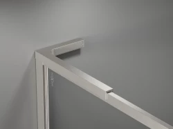 MEXEN - Universální vzpěra tvaru L 10mm, 8F mm, 10Fmm  pro sklo L/P,kartáčovaný nikl (800-07-97)