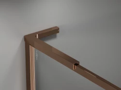 MEXEN - Universální vzpěra tvaru L 10mm, 8F mm, 10Fmm  pro sklo L/P, růžové zlato (800-07-60)