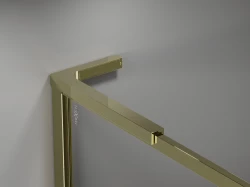 MEXEN - Universální vzpěra tvaru L 10mm, 8F mm, 10Fmm  pro sklo L/P, zlatá (800-07-50)