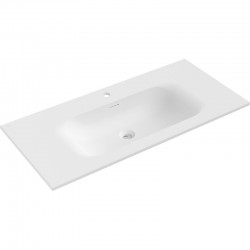 MEXEN - Vela umyvadlo zapuštěné do desky 101 x 46,5, bílá mat (25231001)