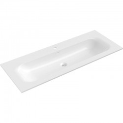 MEXEN - Vela umyvadlo zapuštěné do desky 121 x 46,5, bílá lesk (25231200)