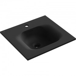 MEXEN - Vela umyvadlo zapuštěné do desky 51 x 46,5, černá mat (25235071)