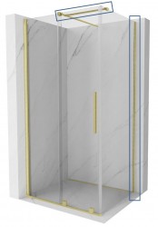 MEXEN - VELAR montážní sada pro instalaci na stěnu broušené zlato (870-00-55)