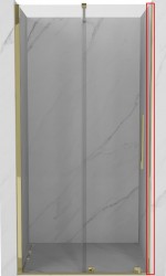 MEXEN - VELAR montážní sada pro sprchové dveře zlatá (871-05-50)