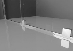 MEXEN - VELAR soklová lišta na dveře 200 chrom (871-06-01)