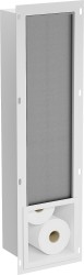 MEXEN - X-Wall-B modul na toaletní papír s úložným prostorem, bílá/nerez (1925)