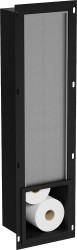 MEXEN - X-Wall-B modul na toaletní papír s úložným prostorem, černý (1975)