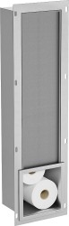 MEXEN - X-Wall-B modul na toaletní papír s úložným prostorem, nerez (1915)