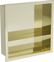 MEXEN - X-Wall-R modul pro vestavbu do stěny s poličkou 30 x 30, zlatá (1950303010S)