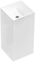 MEXEN - Xola-2 Volně stojící umyvadlo z litého mramoru 45 x 45, bílá mat (26594500)