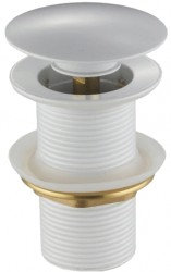 MEXEN - Zátka klik-klak bez přepadu, bílá kulatá (79910-20)