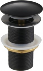 MEXEN - Zátka klik-klak bez přepadu, černá kulatá (79910-70)