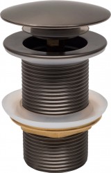 MEXEN - Zátka klik-klak bez přepadu, grafit kulatá(79910-66)