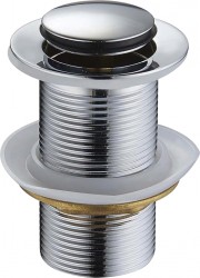 MEXEN - Zátka klik-klak bez přepadu, malá kulatá, chrom (79915-00)