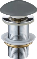 MEXEN - Zátka klik-klak bez přepadu, tmavě šedá mat keramická  (79910-71)