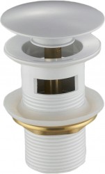 MEXEN - Zátka klik-klak s přepadem kulatá, bílá (79920-20)