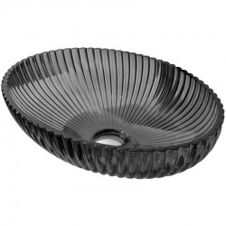 MEXEN - Zira skleněné umyvadlo na desku 53 x 35, černá (24175370)