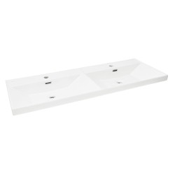 Nábytkové dvojumyvadlo SAT B-Way 121x46 cm dva otvory pro baterii SATBW212046 (SATBW212046)
