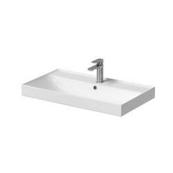 Nábytkové umyvadlo Cersanit Larga 81x46 cm otvor pro baterii uprostřed K120-010 (K120-010)