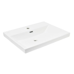 Nábytkové umyvadlo SAT B-Way 61x46,5 cm bílá matná otvor pro baterii uprostřed SATBW6046MW (SATBW6046MW)