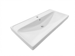 Nábytkové umyvadlo SAT Brevis 101x47,5 cm otvor pro baterii uprostřed SATBRE10046 (SATBRE10046)