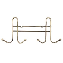 Nástěnný věšák zlatý AWD Interior 1714 (AWD02091714)