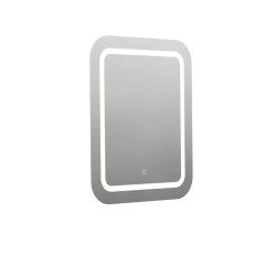 Naturel - Zaoblené zrcadlo 60x70 cm s LED osvětlením, topná fólie, senzor s nastavitelnou teplotou 2700-6500K, IP44 ZIL6070KTLEDS (ZIL6070KTLEDS)