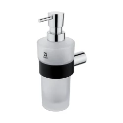 Nimco Nava chrom - černá mat dávkovač tekutého mýdla pumpička mosaz NA 28031W-T (NA 28031W-T)
