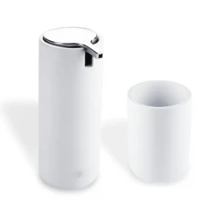 Nimco Omi bílá mat dávkovač na tekuté mýdlo s pohárkem OM 1605831-05 (OM 1605831-05)