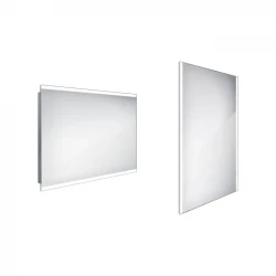 Nimco zrcadlo LED 1000 x 700 Model 12000 hliníkový rám ZP 12004 (ZP 12004)