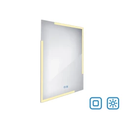 Nimco zrcadlo LED  600 x 800 Model 14000 se dvěma dotykovými senzory hliníkový rám   ZP 14002VX (ZP 14002VX)