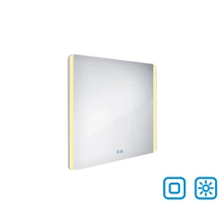 Nimco zrcadlo LED  700 x 800 Model 17000 se dvěma dotykovými senzory hliníkový rám     ZP 17003VX (ZP 17003VX)