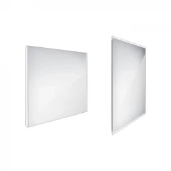 Nimco zrcadlo LED  800 x 700 Model 9000 hliníkový rám ZP 9003 (ZP 9003)