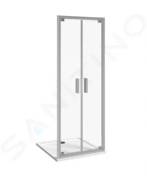 Nion Sprchové dveře pivotové dvoukřídlé L/P, 800 mm, Jika perla Glass, stříbrná/sklo arctic (H2562N10006661)