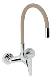 NOVASERVIS - Dřezová baterie s elastickým ramenem 150mm, béžová-chrom (94480,0BE)