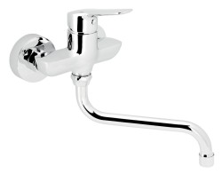 NOVASERVIS - Dřezová umyvadlová baterie 100 mm Metalia 54, chrom (54074/T,0)