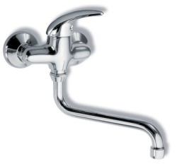NOVASERVIS - Dřezová umyvadlová baterie 100 mm Metalia 55 chrom (55074/T,0)