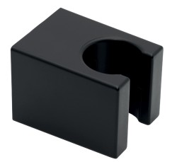 NOVASERVIS - Držák sprchy hranatý pevný, černý (D/CUBE,5)